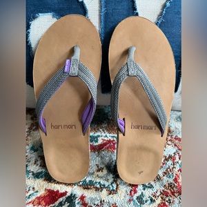 Hair Mari leather Flip Flops